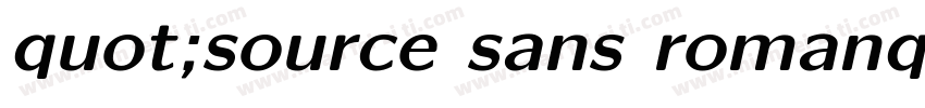 quot;source sans romanquot;字体转换